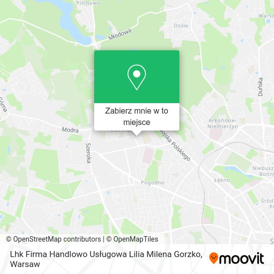 Mapa Lhk Firma Handlowo Usługowa Lilia Milena Gorzko