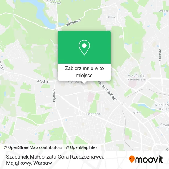 Mapa Szacunek Małgorzata Góra Rzeczoznawca Majątkowy