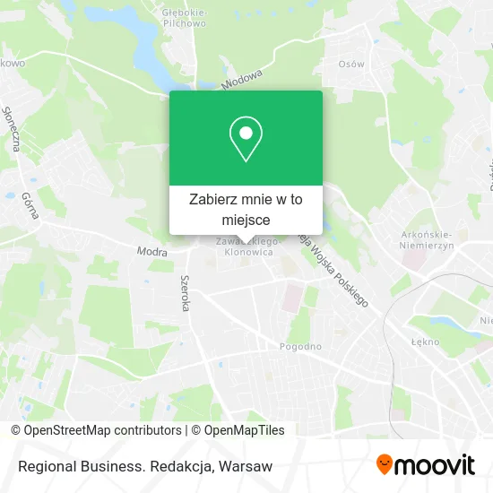 Mapa Regional Business. Redakcja