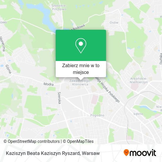 Mapa Kaziszyn Beata Kaziszyn Ryszard