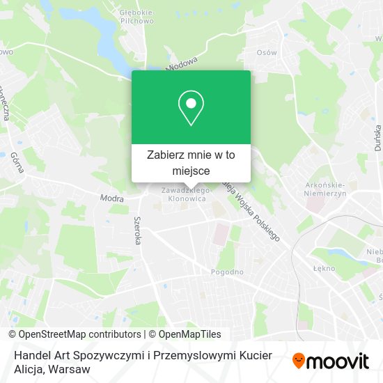 Mapa Handel Art Spozywczymi i Przemyslowymi Kucier Alicja