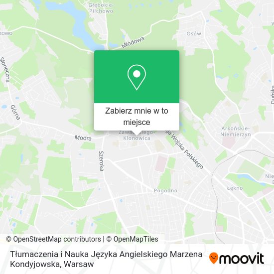 Mapa Tłumaczenia i Nauka Języka Angielskiego Marzena Kondyjowska