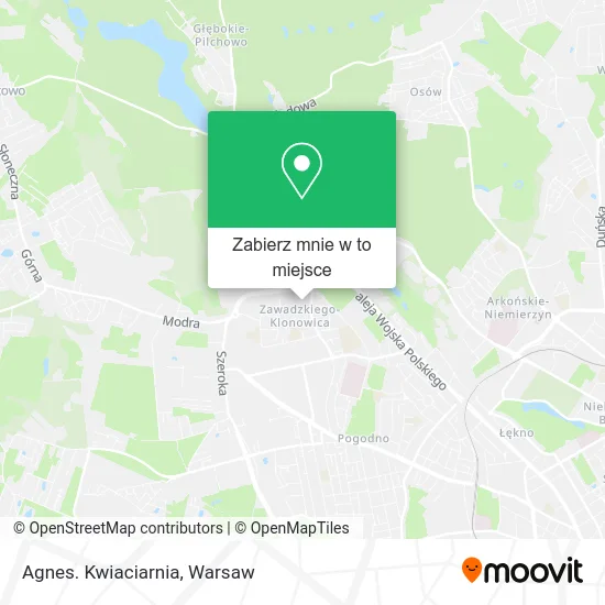 Mapa Agnes. Kwiaciarnia
