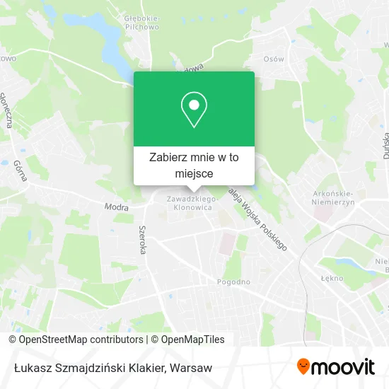Mapa Łukasz Szmajdziński Klakier
