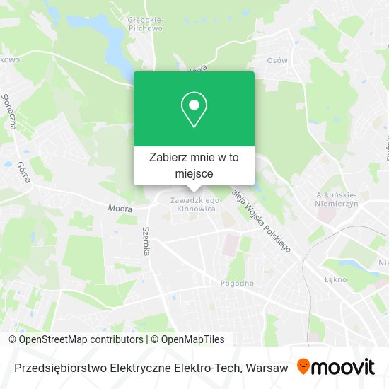 Mapa Przedsiębiorstwo Elektryczne Elektro-Tech