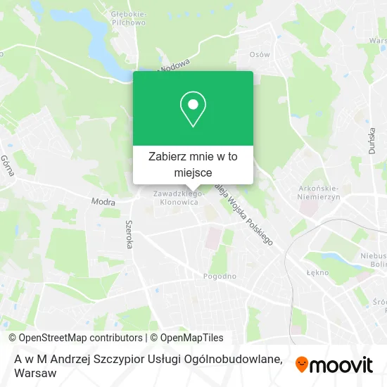 Mapa A w M Andrzej Szczypior Usługi Ogólnobudowlane