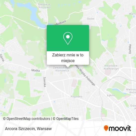 Mapa Arcora Szczecin