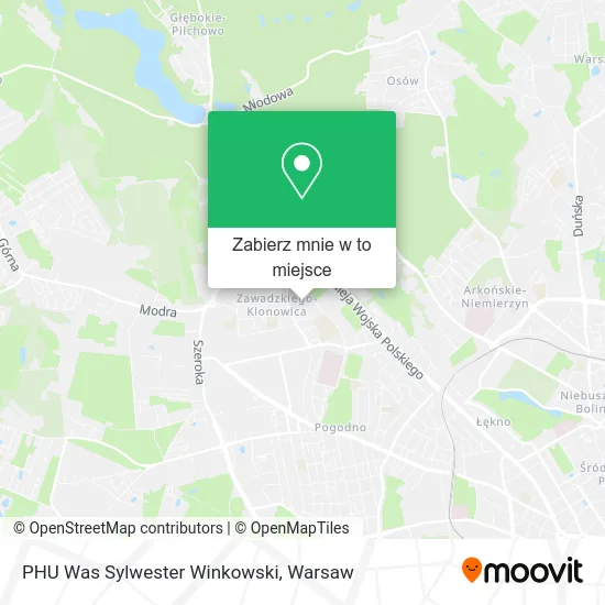 Mapa PHU Was Sylwester Winkowski