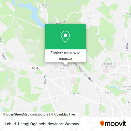 Mapa Lebud. Usługi Ogólnobudowlane