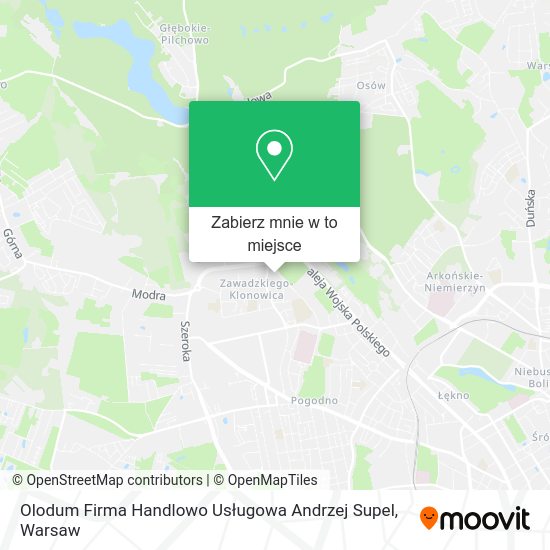 Mapa Olodum Firma Handlowo Usługowa Andrzej Supel