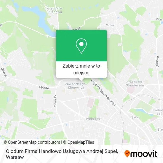 Mapa Olodum Firma Handlowo Usługowa Andrzej Supel