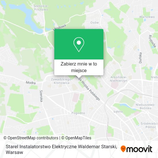 Mapa Starel Instalatorstwo Elektryczne Waldemar Starski