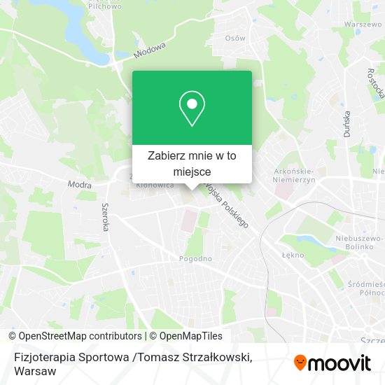 Mapa Fizjoterapia Sportowa /Tomasz Strzałkowski