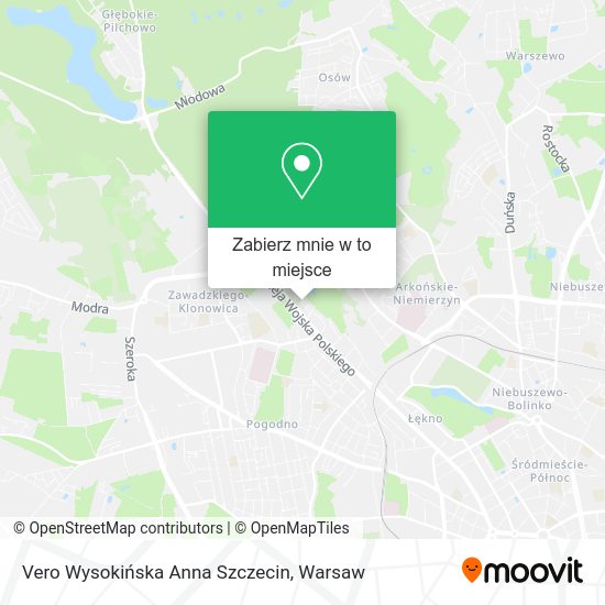 Mapa Vero Wysokińska Anna Szczecin