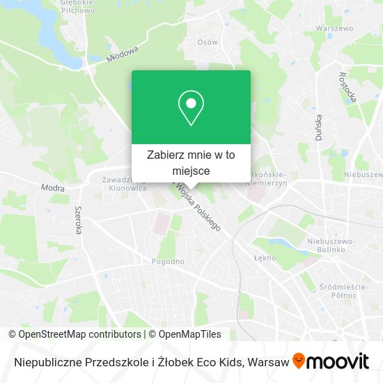 Mapa Niepubliczne Przedszkole i Żłobek Eco Kids