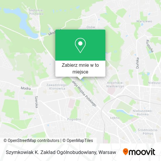 Mapa Szymkowiak K. Zakład Ogólnobudowlany