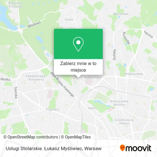 Mapa Usługi Stolarskie. Łukasz Myśliwiec