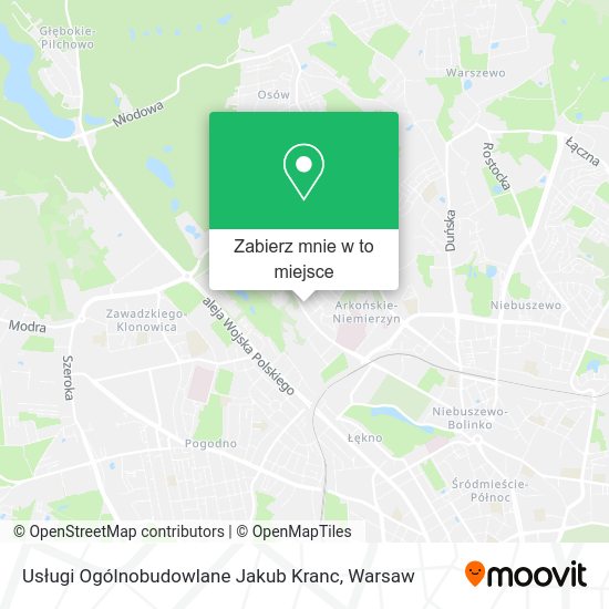 Mapa Usługi Ogólnobudowlane Jakub Kranc