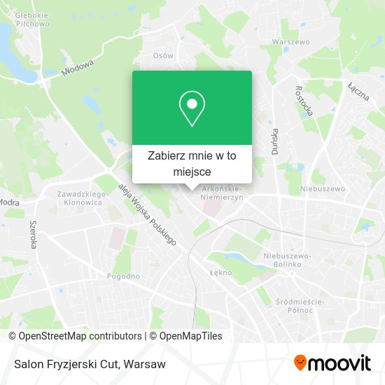 Mapa Salon Fryzjerski Cut