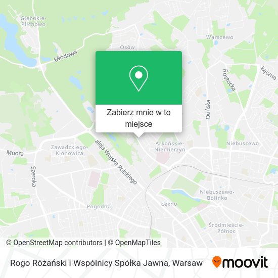 Mapa Rogo Różański i Wspólnicy Spółka Jawna