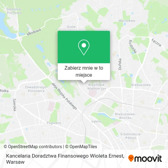 Mapa Kancelaria Doradztwa Finansowego Wioleta Ernest