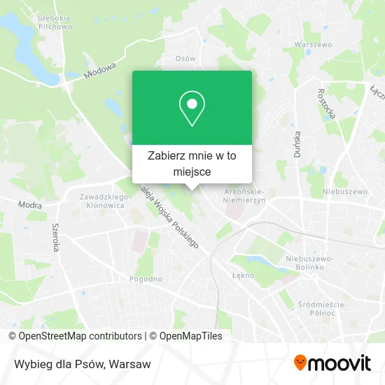 Mapa Wybieg dla Psów