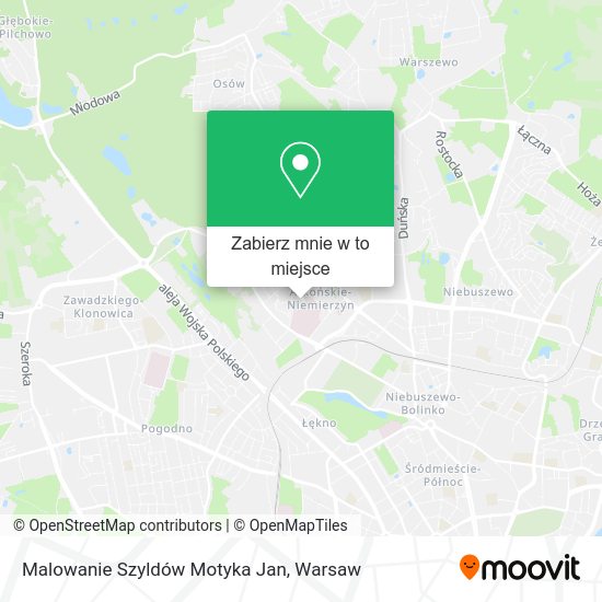 Mapa Malowanie Szyldów Motyka Jan