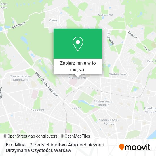 Mapa Eko Minat. Przedsiębiorstwo Agrotechniczne i Utrzymania Czystości