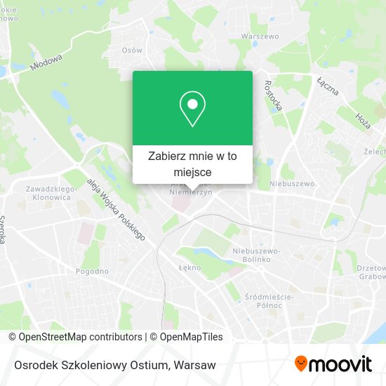 Mapa Osrodek Szkoleniowy Ostium