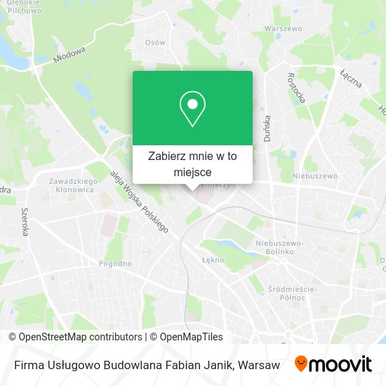 Mapa Firma Usługowo Budowlana Fabian Janik