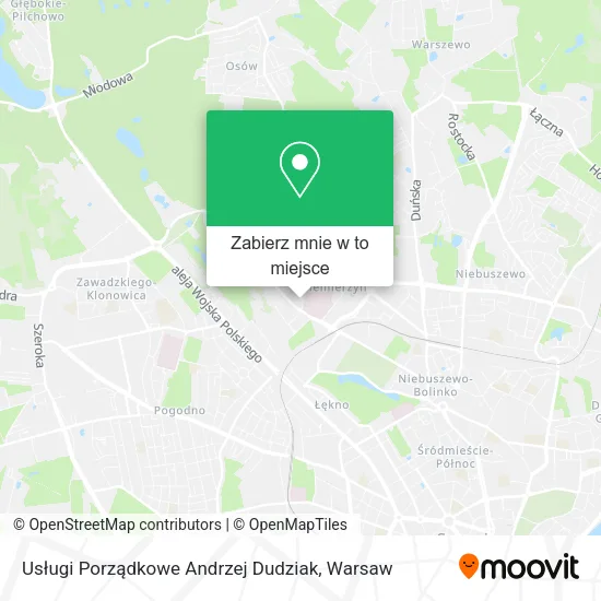 Mapa Usługi Porządkowe Andrzej Dudziak