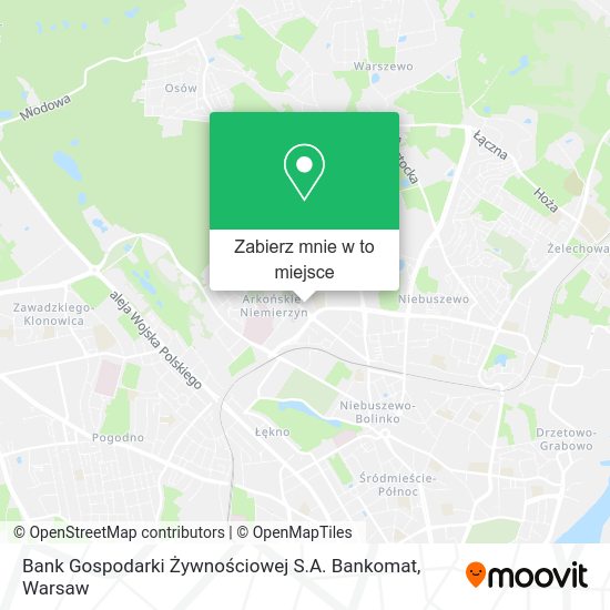 Mapa Bank Gospodarki Żywnościowej S.A. Bankomat