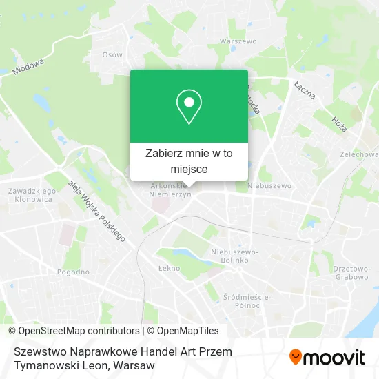 Mapa Szewstwo Naprawkowe Handel Art Przem Tymanowski Leon