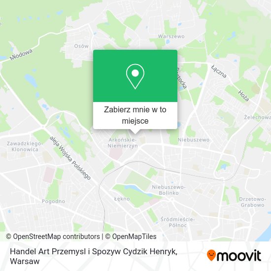 Mapa Handel Art Przemysl i Spozyw Cydzik Henryk