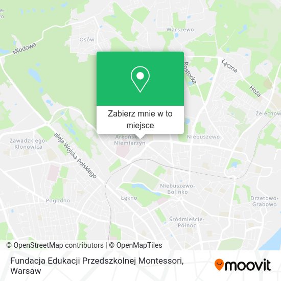 Mapa Fundacja Edukacji Przedszkolnej Montessori