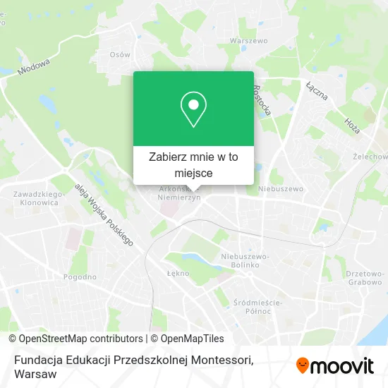Mapa Fundacja Edukacji Przedszkolnej Montessori