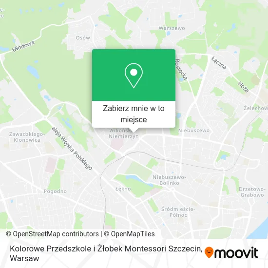 Mapa Kolorowe Przedszkole i Żłobek Montessori Szczecin