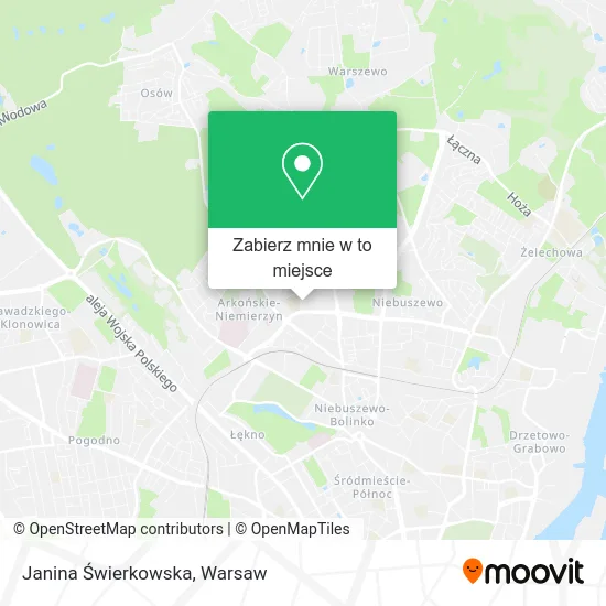 Mapa Janina Świerkowska