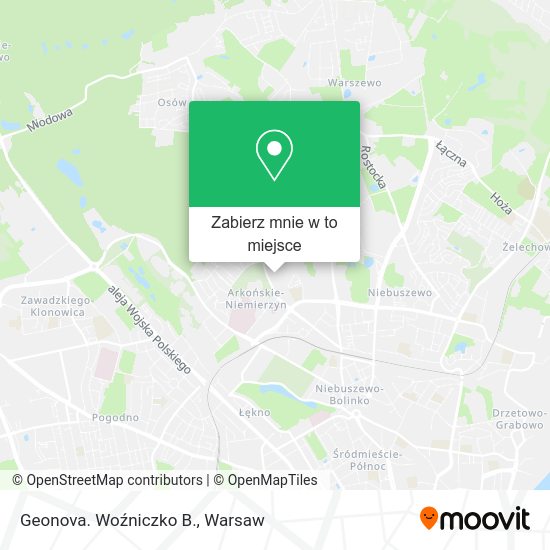 Mapa Geonova. Woźniczko B.