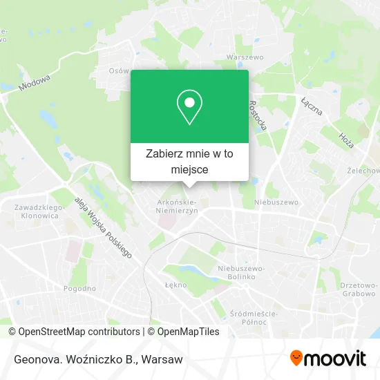 Mapa Geonova. Woźniczko B.
