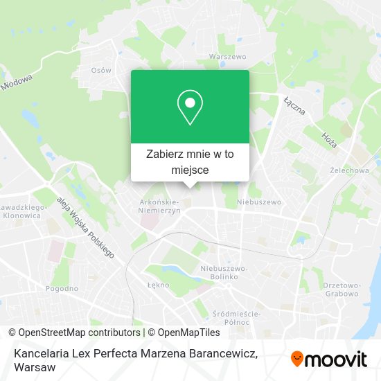 Mapa Kancelaria Lex Perfecta Marzena Barancewicz