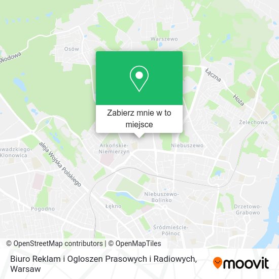 Mapa Biuro Reklam i Ogloszen Prasowych i Radiowych