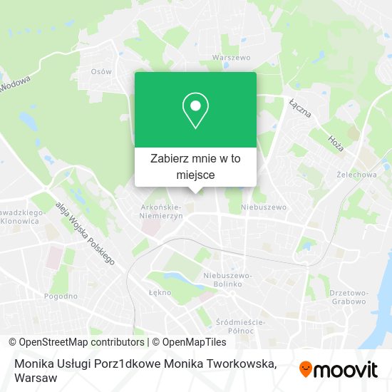 Mapa Monika Usługi Porz1dkowe Monika Tworkowska