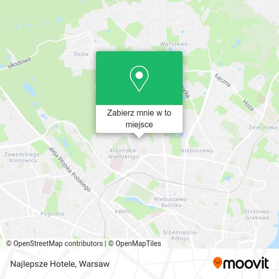 Mapa Najlepsze Hotele