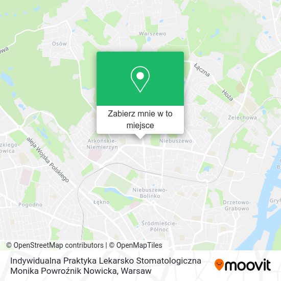 Mapa Indywidualna Praktyka Lekarsko Stomatologiczna Monika Powroźnik Nowicka