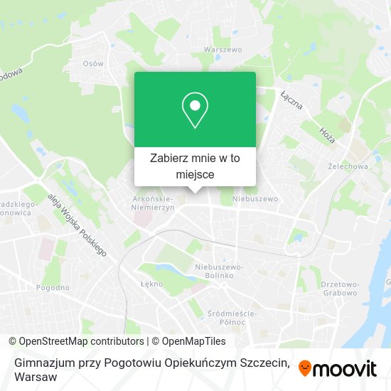 Mapa Gimnazjum przy Pogotowiu Opiekuńczym Szczecin