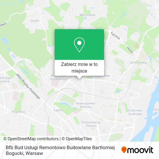 Mapa Bfb Bud Usługi Remontowo Budowlane Bartłomiej Bogucki