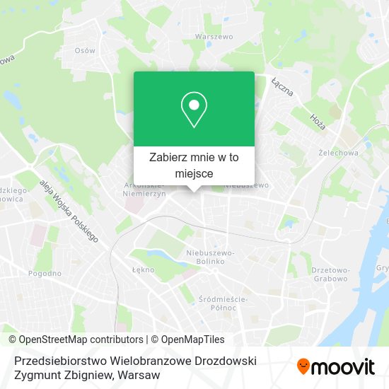 Mapa Przedsiebiorstwo Wielobranzowe Drozdowski Zygmunt Zbigniew