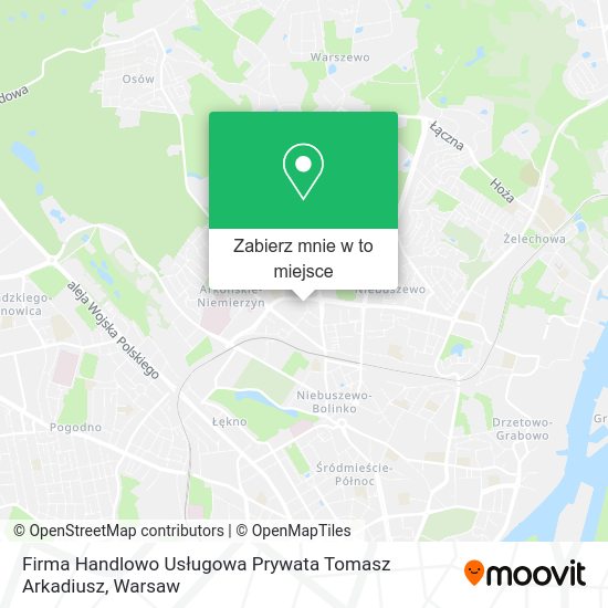 Mapa Firma Handlowo Usługowa Prywata Tomasz Arkadiusz