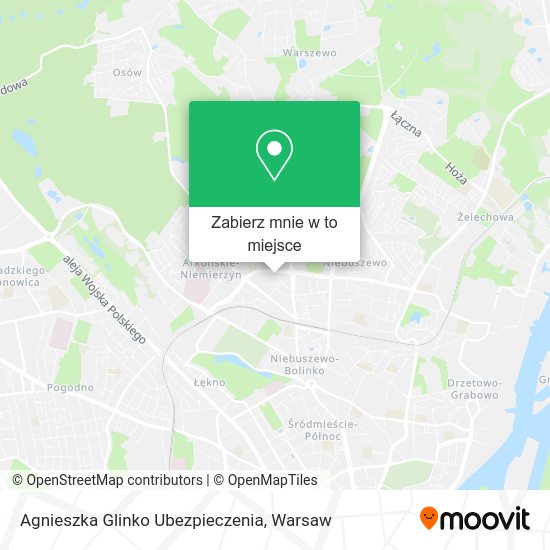 Mapa Agnieszka Glinko Ubezpieczenia